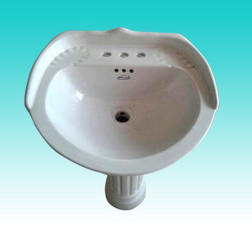 華夏衛陶—洗臉盆（立柱式）3號 500x440x190（mm）.JPG